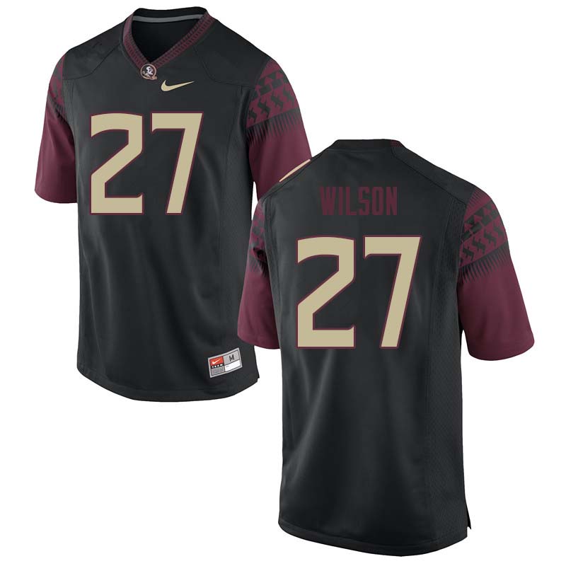 Men #27 Ontaria Wilson Florida State Seminoles College Football Jerseys Sale-Black